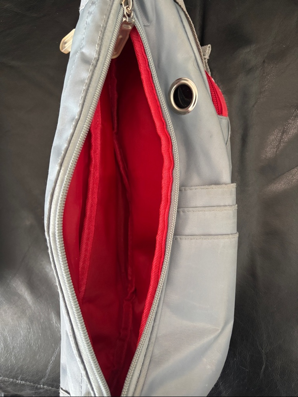 JAWS Grey White Shark Sling Bag and Pink Tote Bag Sawfish “Let Me Do It For You" - Picture 10 of 15